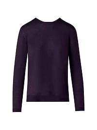 Cashmere-Silk Seamless Sweater