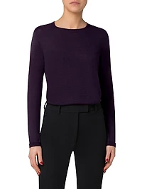 Cashmere-Silk Seamless Sweater