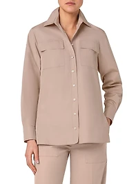 Poplin Patch Pocket Open Shirt