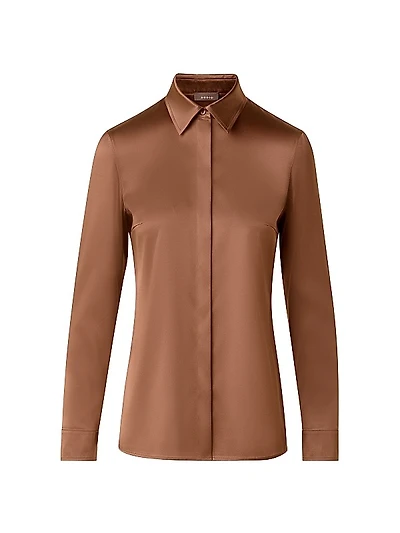 Stretch Satin Shirt