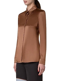 Stretch Satin Shirt
