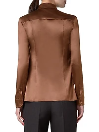 Stretch Satin Shirt