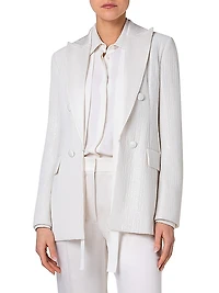 Lucia Sequin Tuxedo Jacket