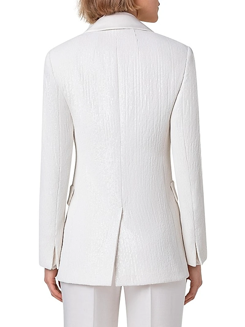Lucia Sequin Tuxedo Jacket