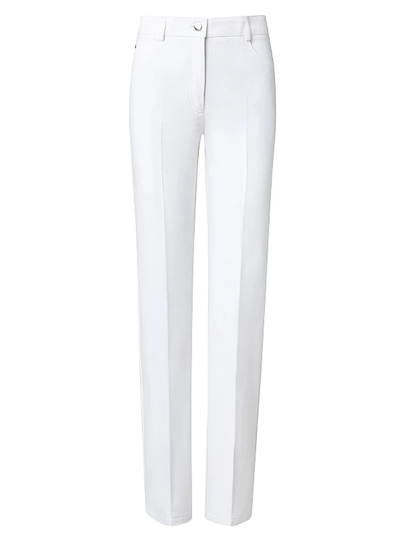 Meg Denim-Stretch Slim Pants