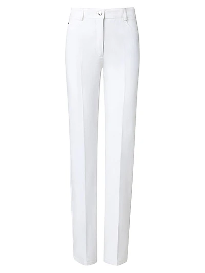 Meg Denim-Stretch Slim Pants