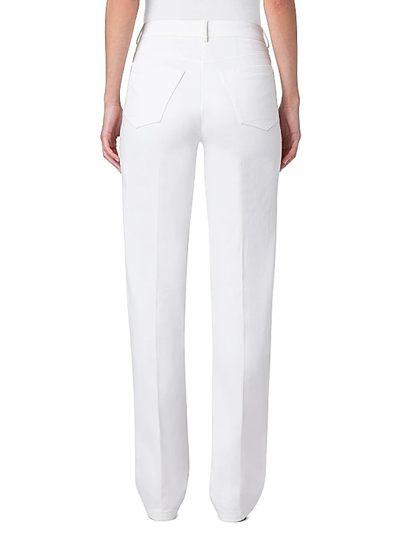 Meg Denim-Stretch Slim Pants