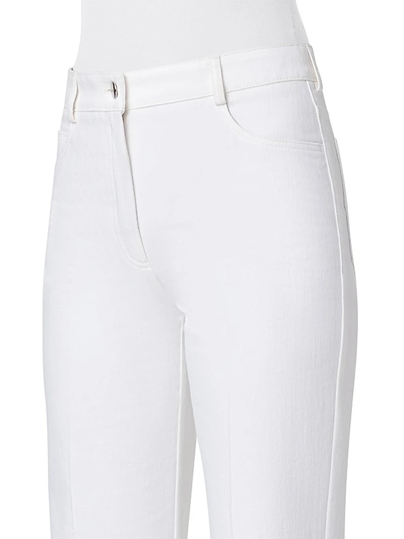 Meg Denim-Stretch Slim Pants