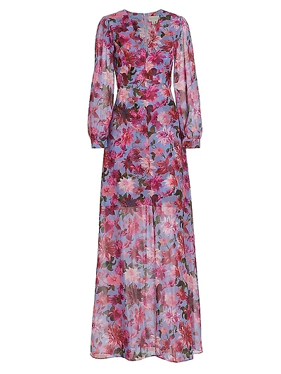 Penny Floral Chiffon Gown
