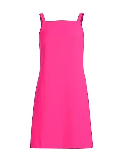 Tippy Crepe Shift Minidress