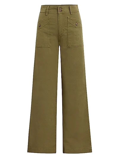 The Premium Cargo Wide-Leg Pants