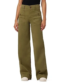 The Premium Cargo Wide-Leg Pants