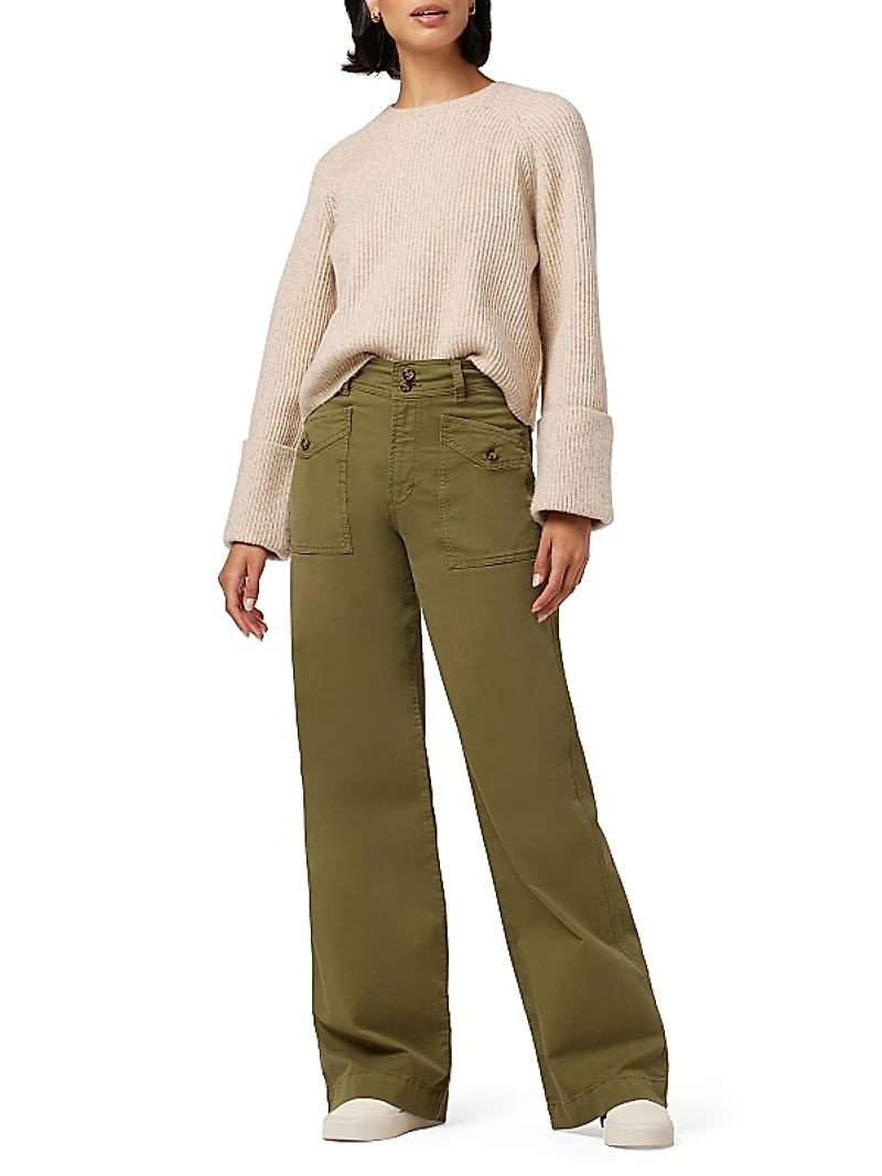 The Premium Cargo Wide-Leg Pants