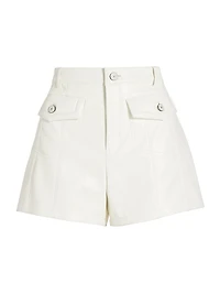 Eileen Vegan Leather Shorts