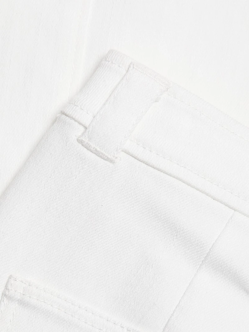 Benji Twill Cotton-Blend Cuffed Flare Pants