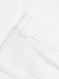 Benji Twill Cotton-Blend Cuffed Flare Pants