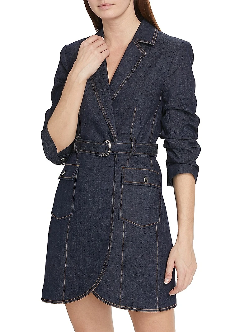 Jenessa Denim Blazer Minidress