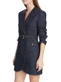 Jenessa Denim Blazer Minidress