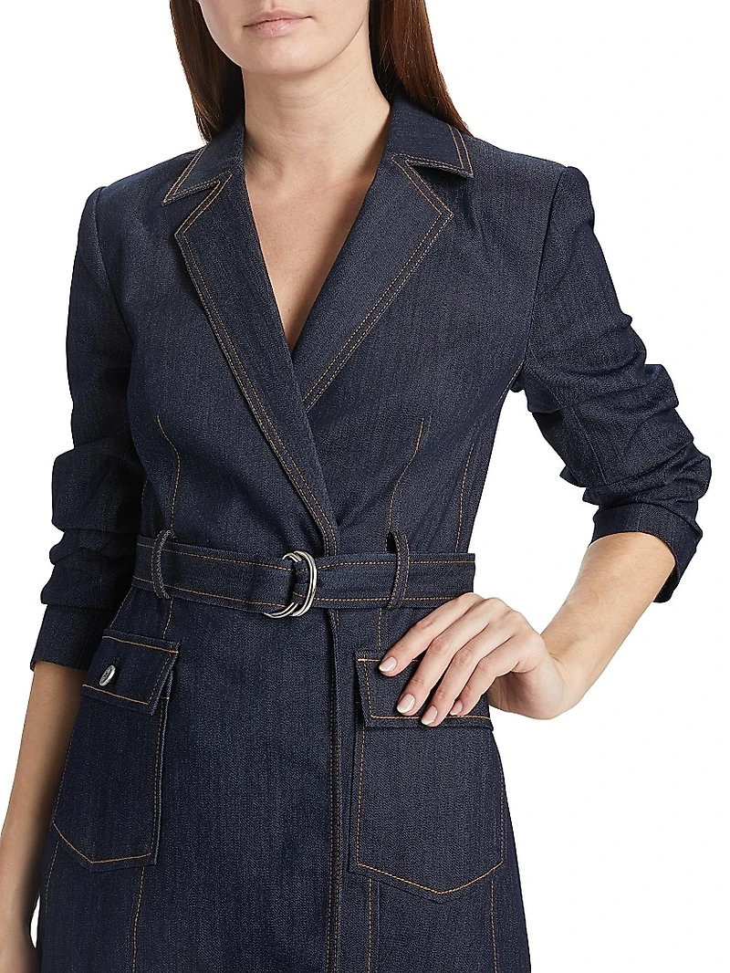 Jenessa Denim Blazer Minidress