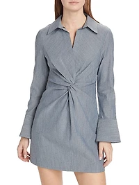 Mckenna Twist-Front Minidress