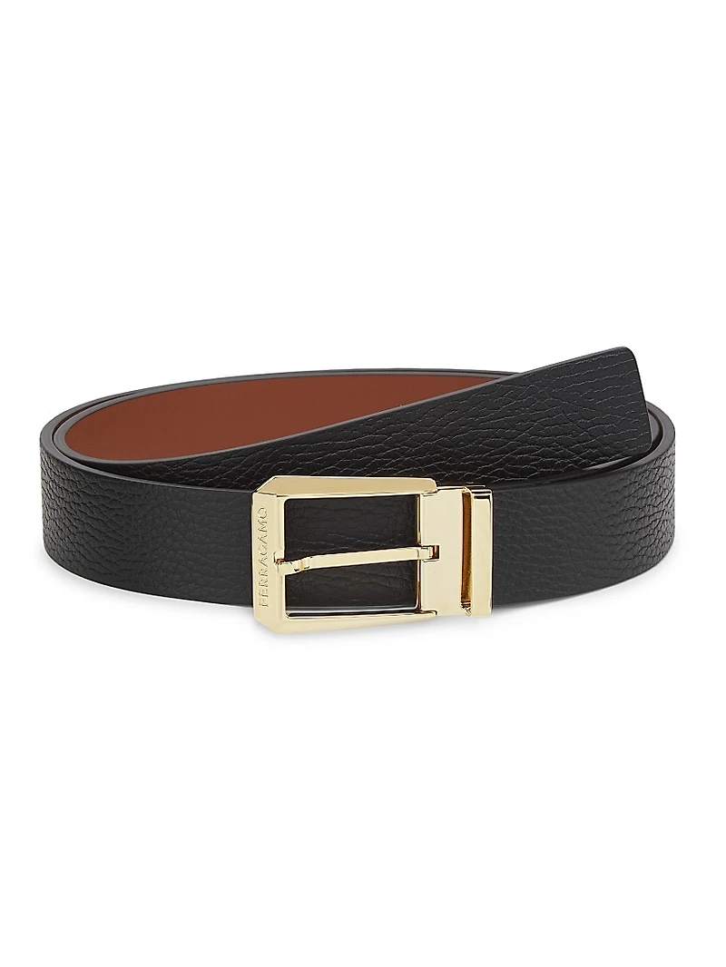 Cut-to-Size Double Adjustable Leather Belt
