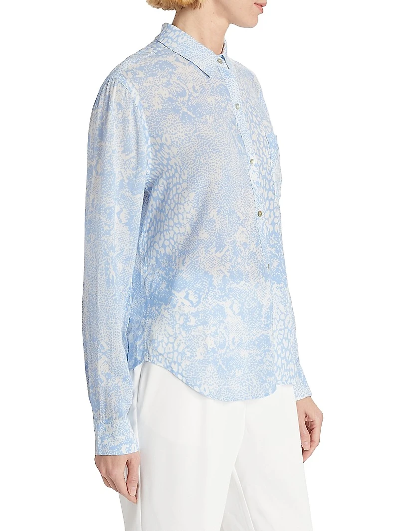 Josephine Button-Front Blouse