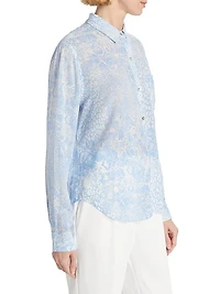 Josephine Button-Front Blouse