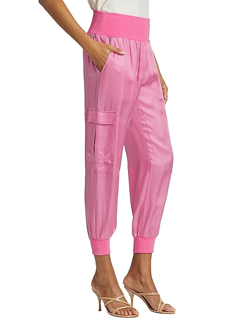Giles Satin Jogger Pants