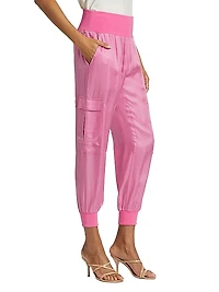 Giles Satin Jogger Pants