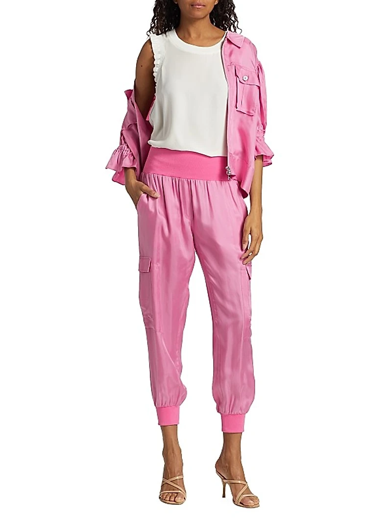 Giles Satin Jogger Pants