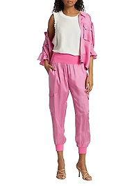 Giles Satin Jogger Pants