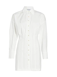 Abby Cotton Pleated Shirtdress