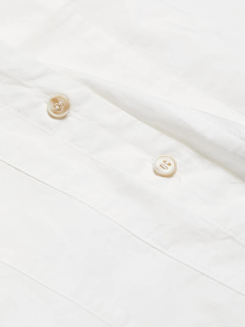 Abby Cotton Pleated Shirtdress