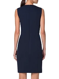 Colorblock Sleeveless Sheath Dress