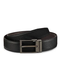 Double Adjustable Cut-to-Size Leather Belt