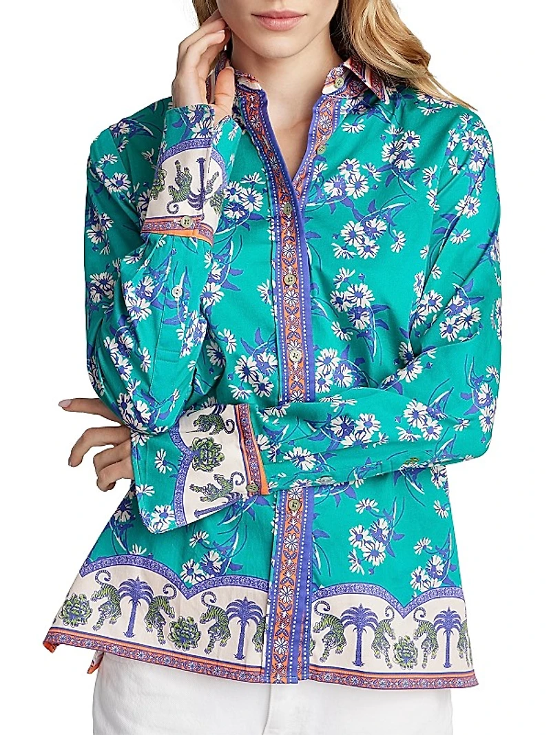 Priscilla Printed Cotton Shirt