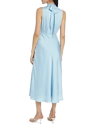 The Whisk Me Away Satin Midi-Dress