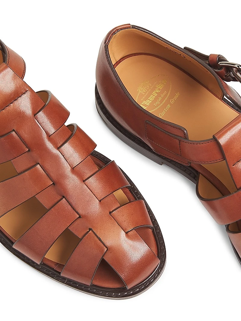Fisherman 3 Caged Leather Sandals