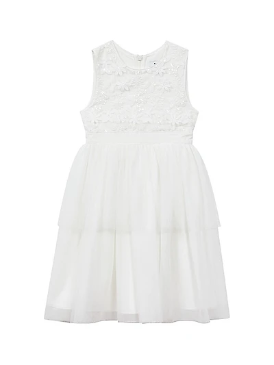 Little Girl's & Girl's Rocha Embellished Floral Dress