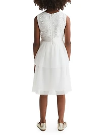 Little Girl's & Girl's Rocha Embellished Floral Dress