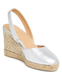 Carissa 90MM Leather Wedge Sandals