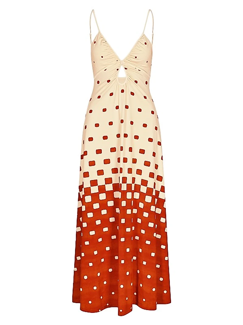 Rhythmn Oasis Gradient Keyhole Maxi Dress