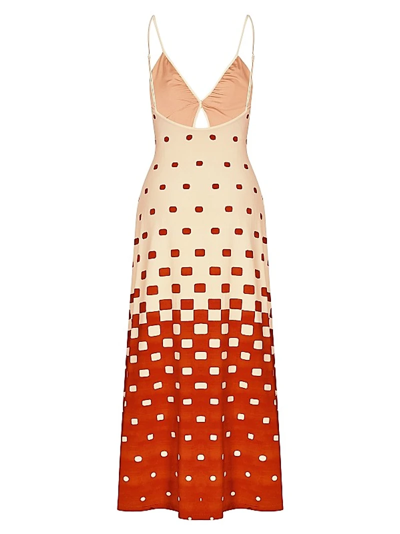 Rhythmn Oasis Gradient Keyhole Maxi Dress