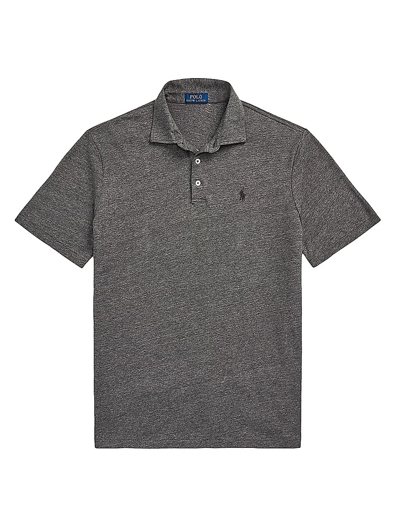 Cotton & Linen-Blend Polo Shirt