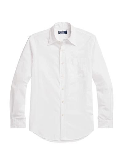 Striped Cotton Button-Down Shirt