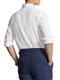 Striped Cotton Button-Down Shirt
