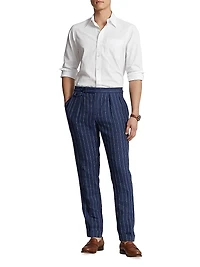 Striped Cotton Button-Down Shirt