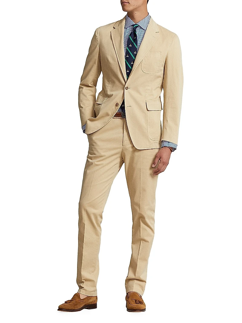 Flat-Front Chino Trousers