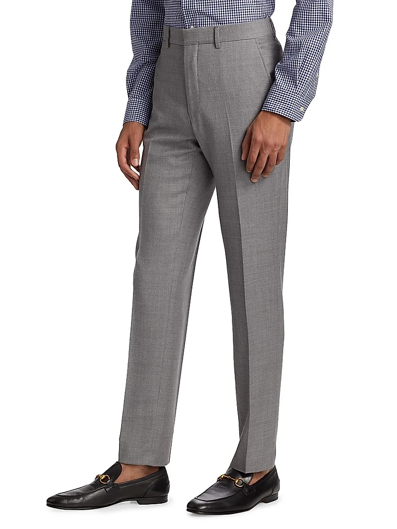 Wool Twill Slim-Fit Trousers