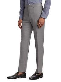 Wool Twill Slim-Fit Trousers